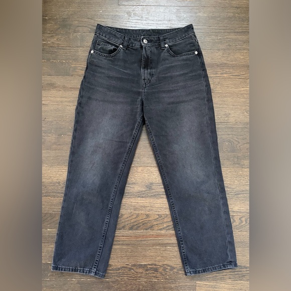 H&M Denim - H&M Dark Gray Straight Jeans